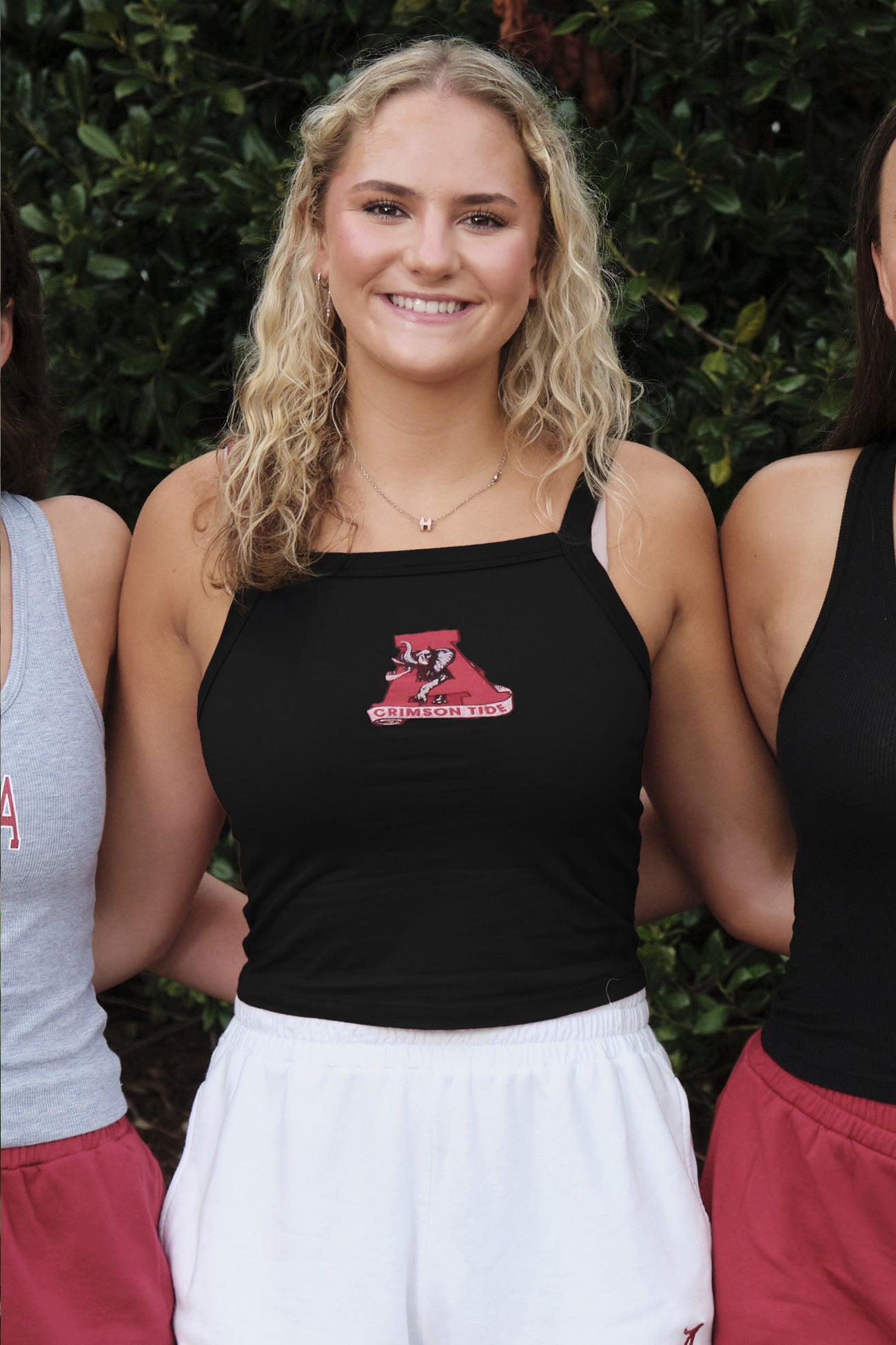 Vintage Logo Cloud Spaghetti Tank in Black