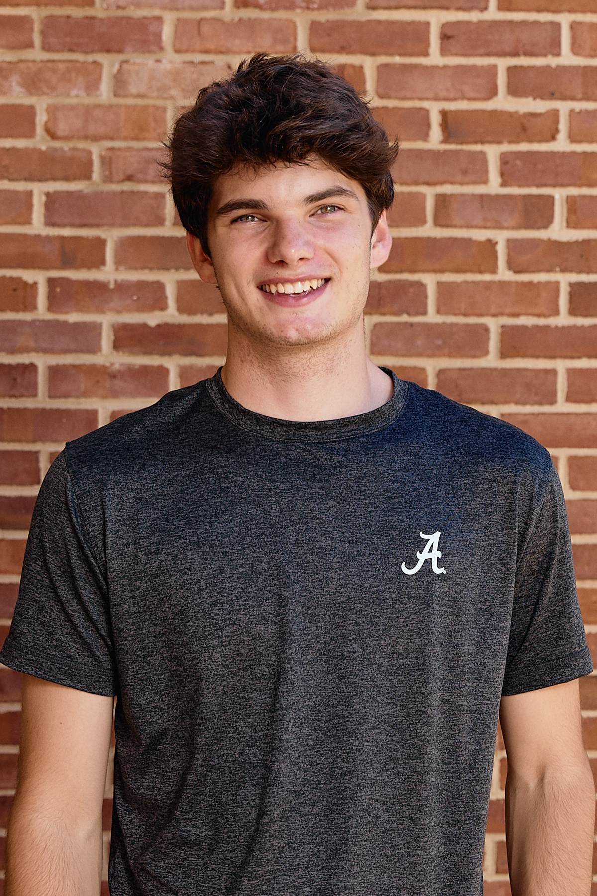 Logo Cloudknit Lounge Tee Mens in Charcoal