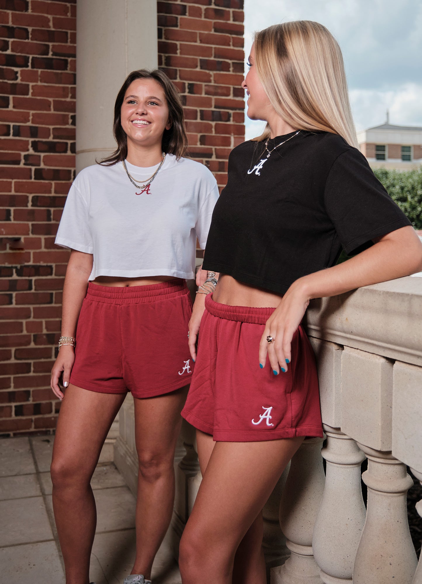 Logo Cloud Boxy Crop in Black