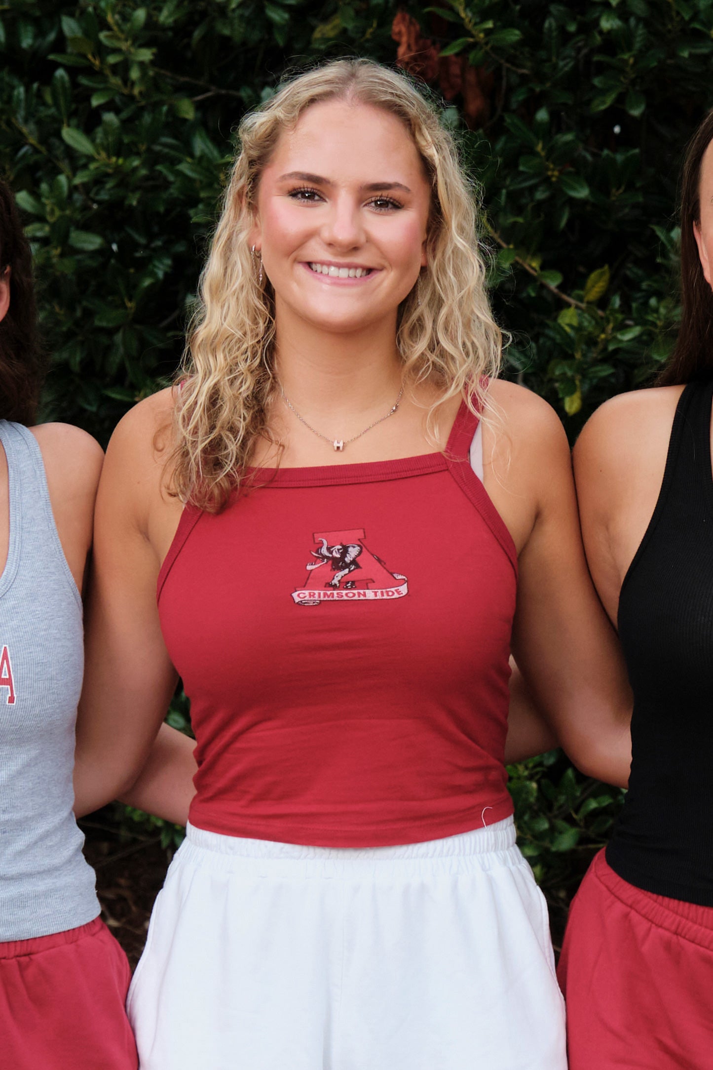 Vintage Logo Cloud Spaghetti Tank in Crimson