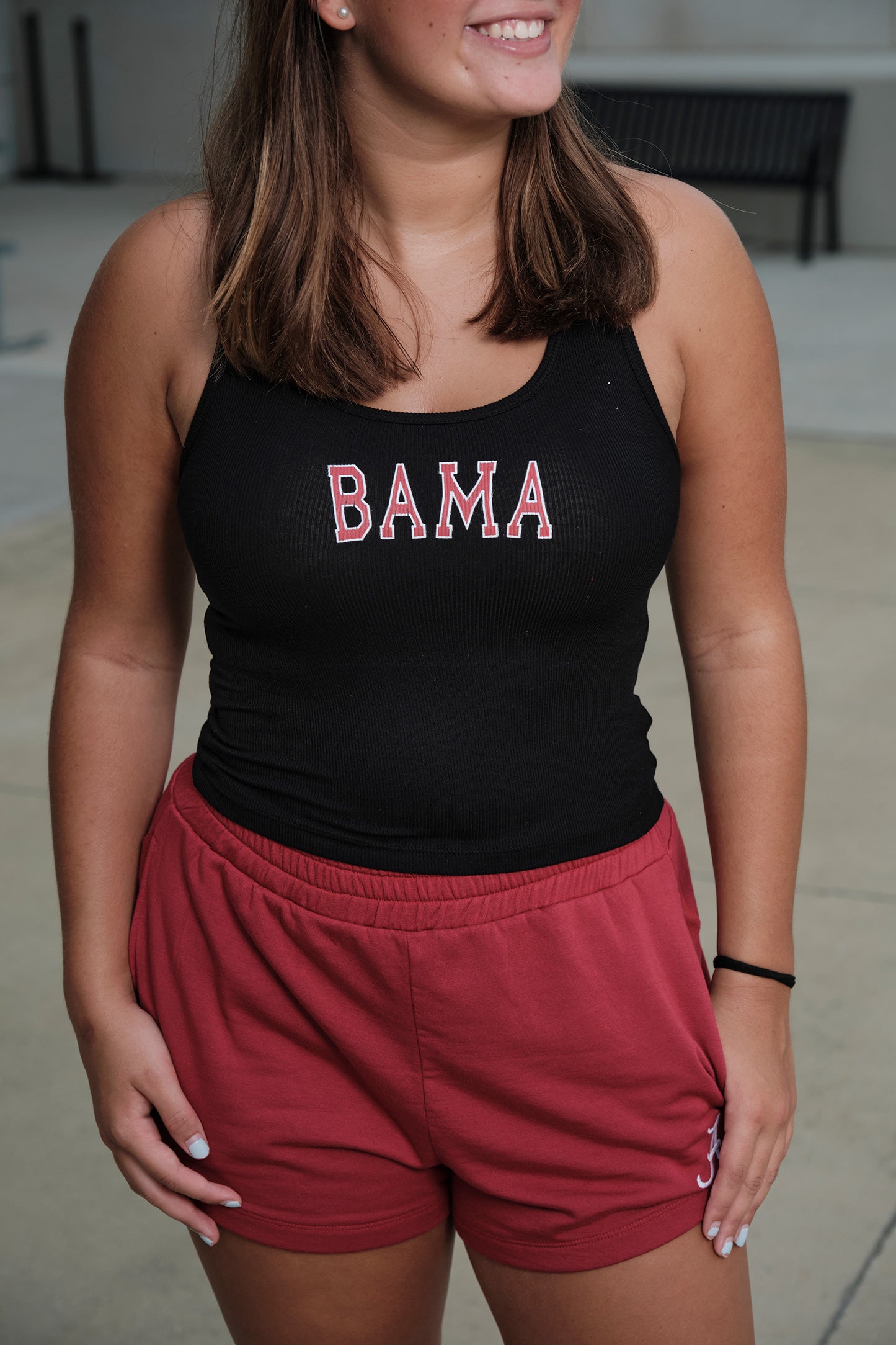 BAMA 2x1 Luxe Rib Tank in Black