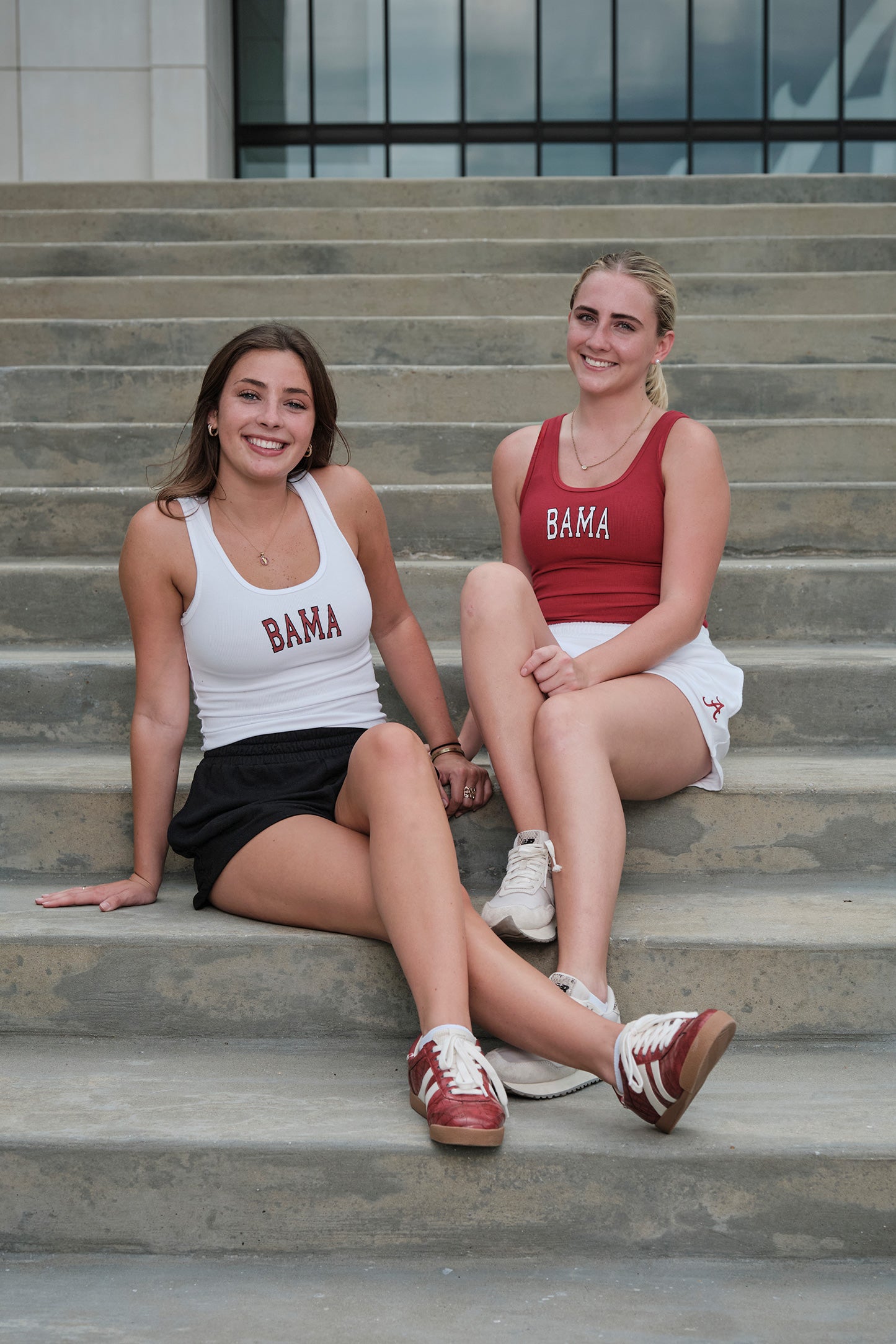 BAMA 2x1 Luxe Rib Tank in Crimson