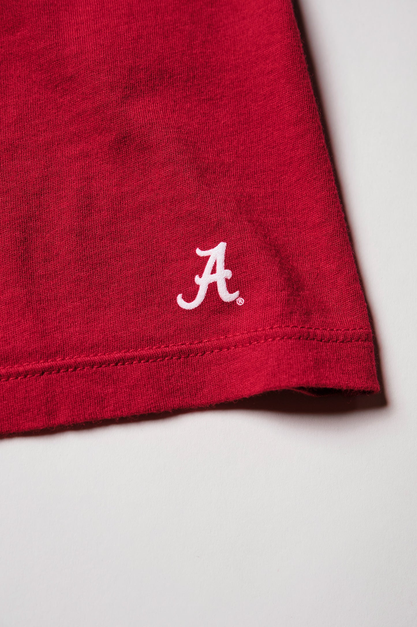 Mini Logo Butter Soft V-Neck in Crimson