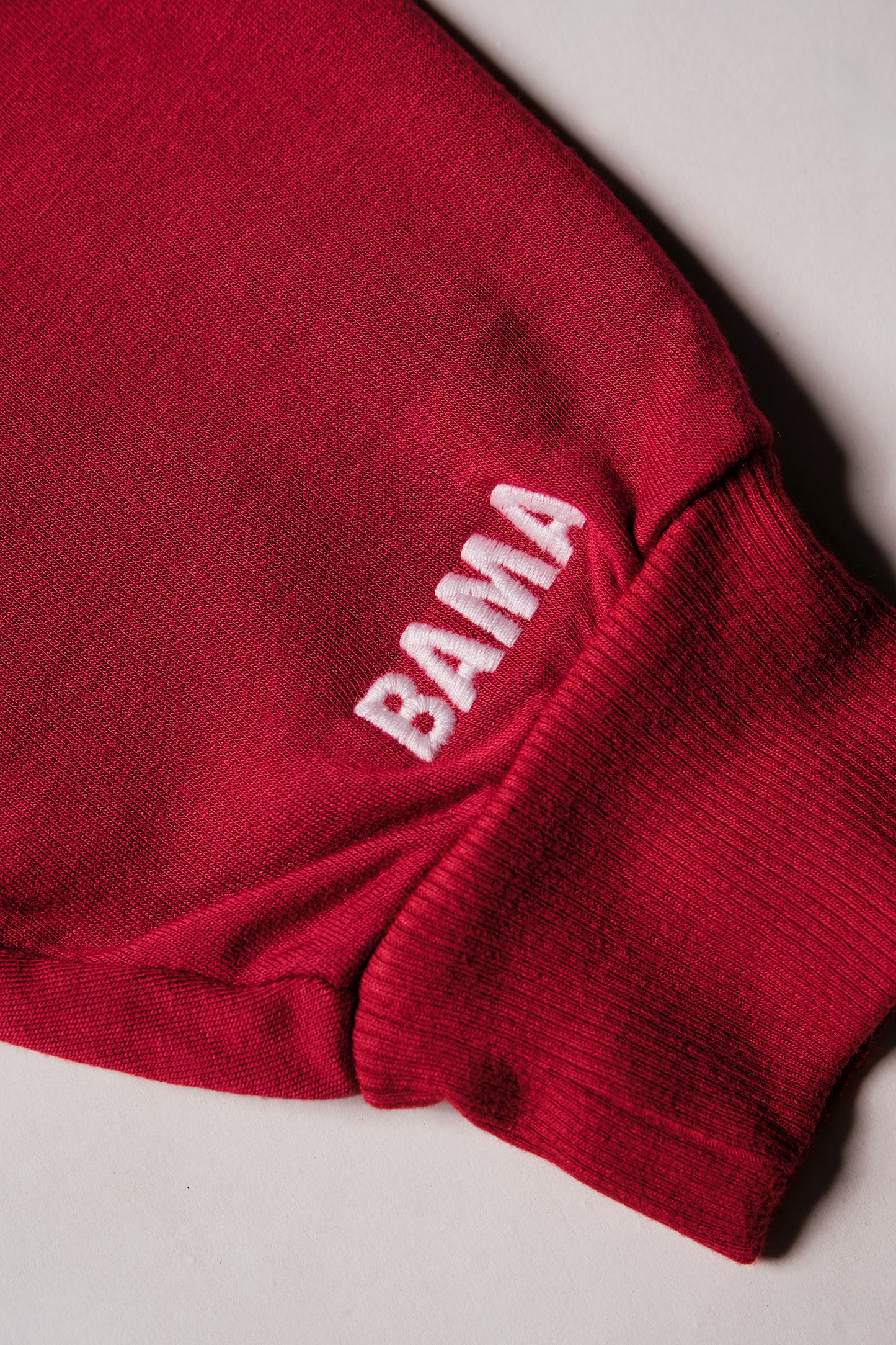 Mini Bama Softest Fleece Crewneck in Crimson