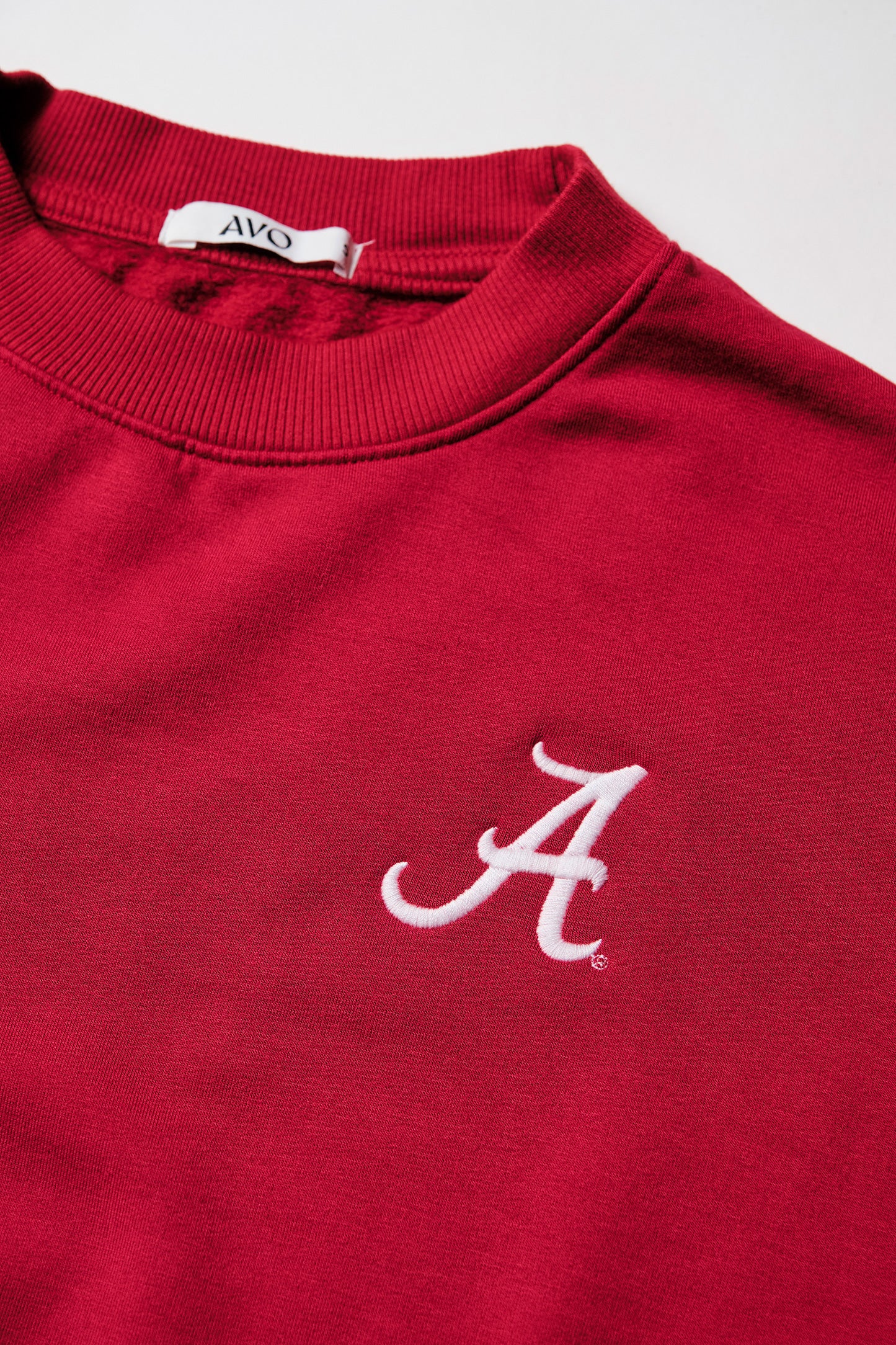 Logo Softest Fleece Crewneck in Crimson