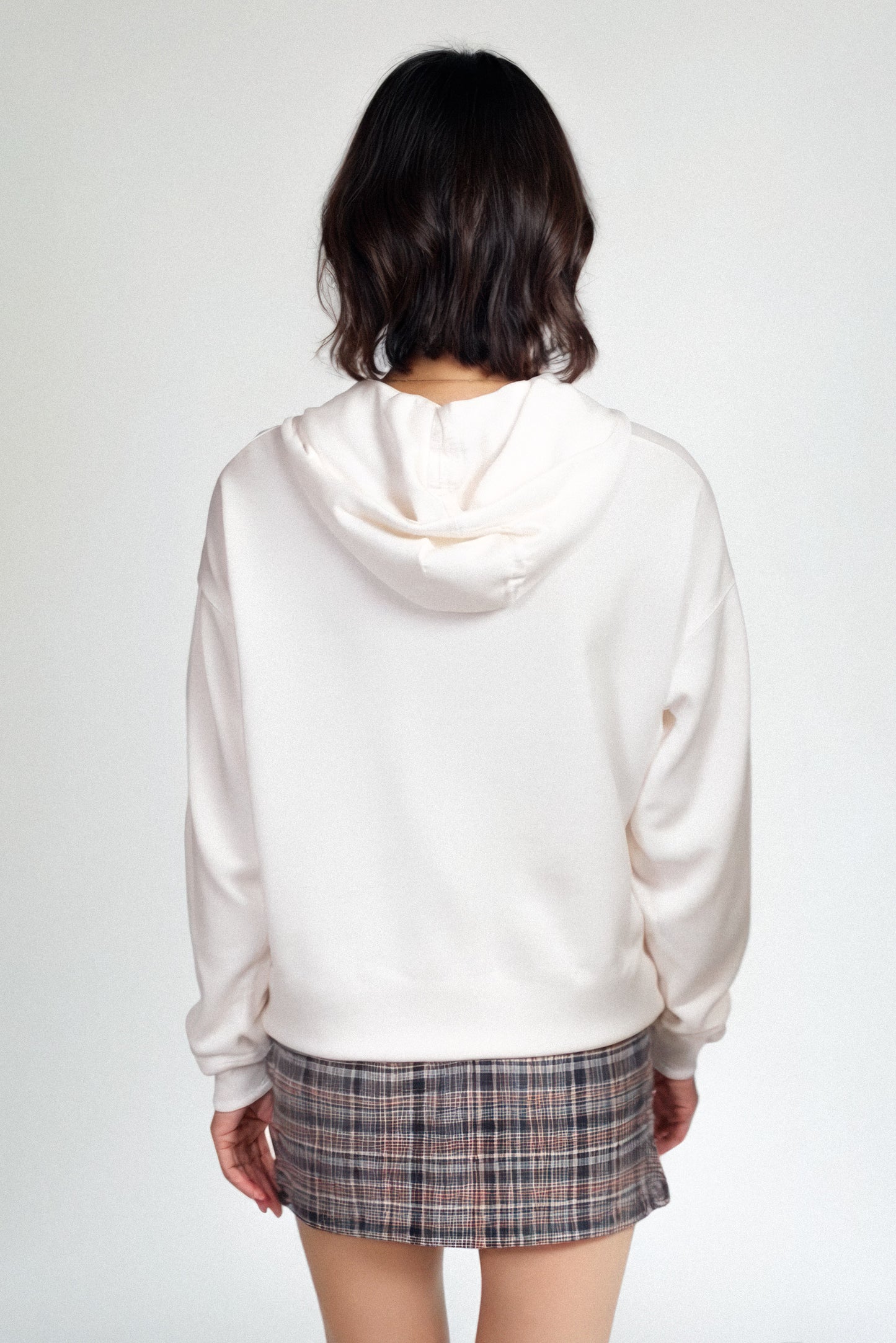 Mini Bama Softest Fleece Hoodie in White