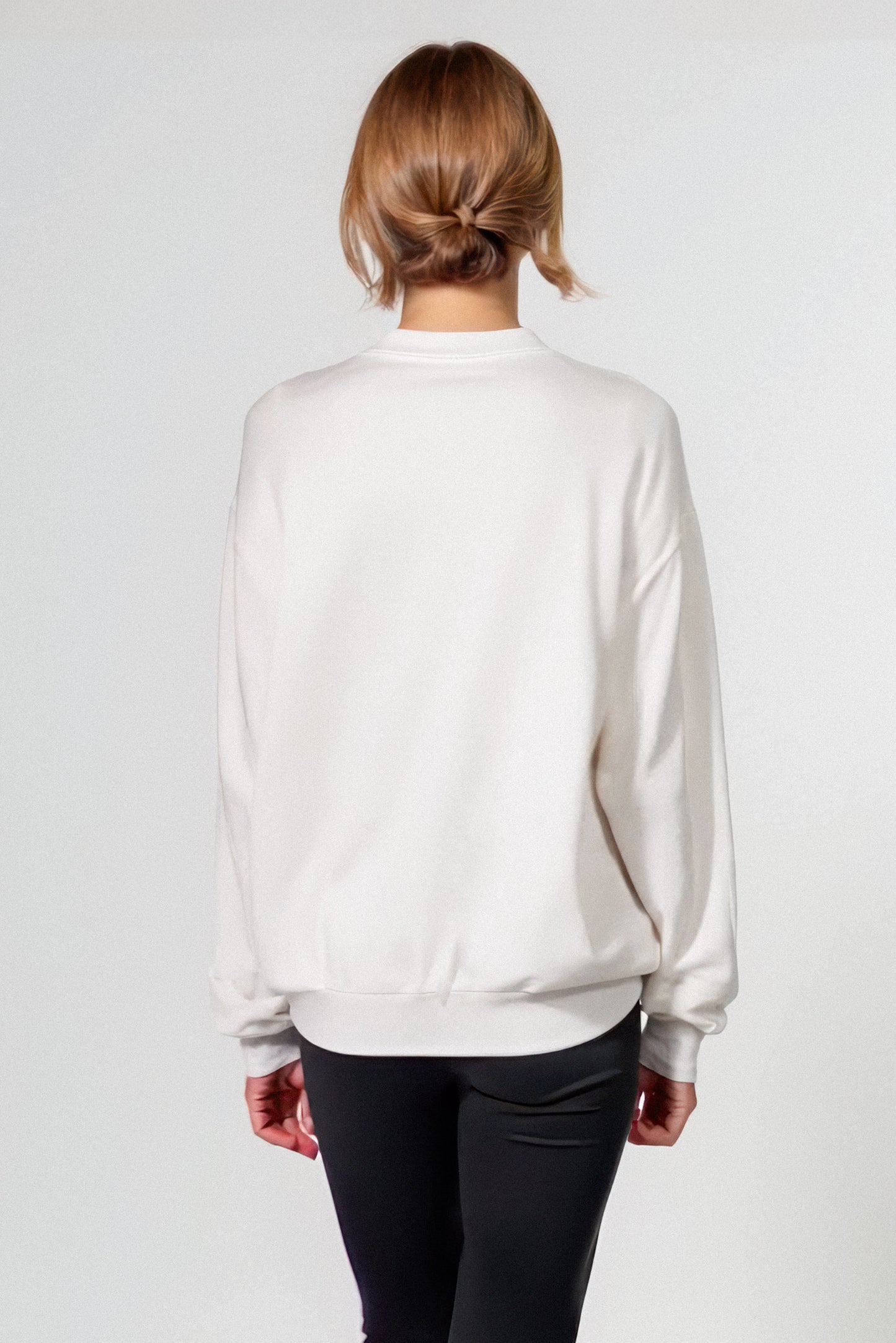Logo Softest Fleece Crewneck in White