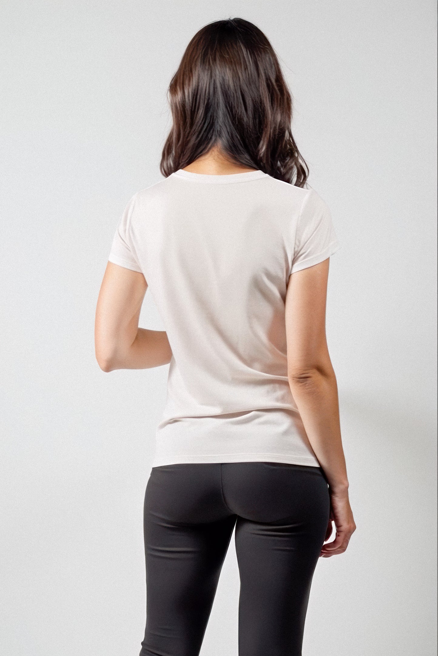 Mini Logo Butter Soft V-Neck in White