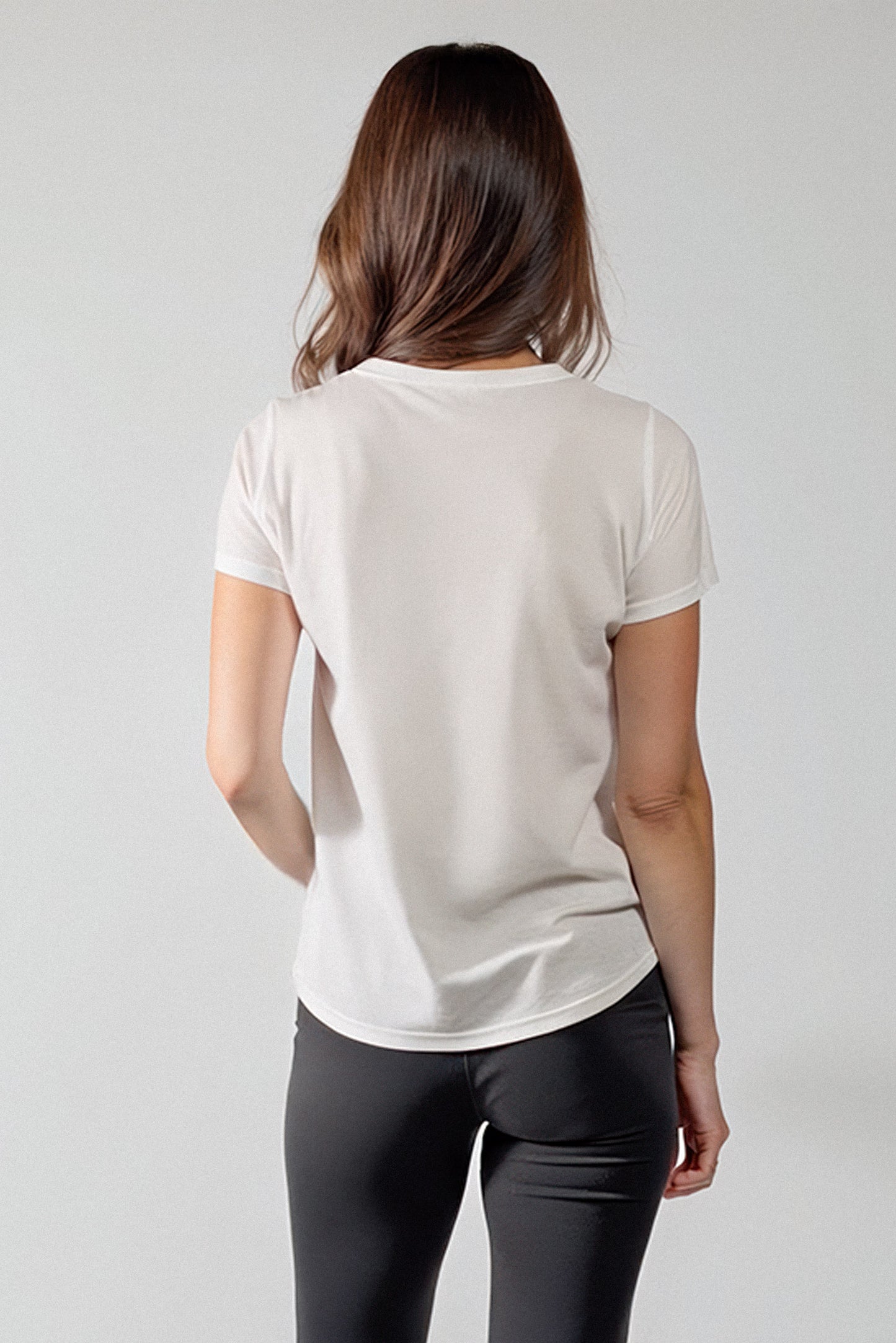 Mini Logo Butter Soft Crew in White