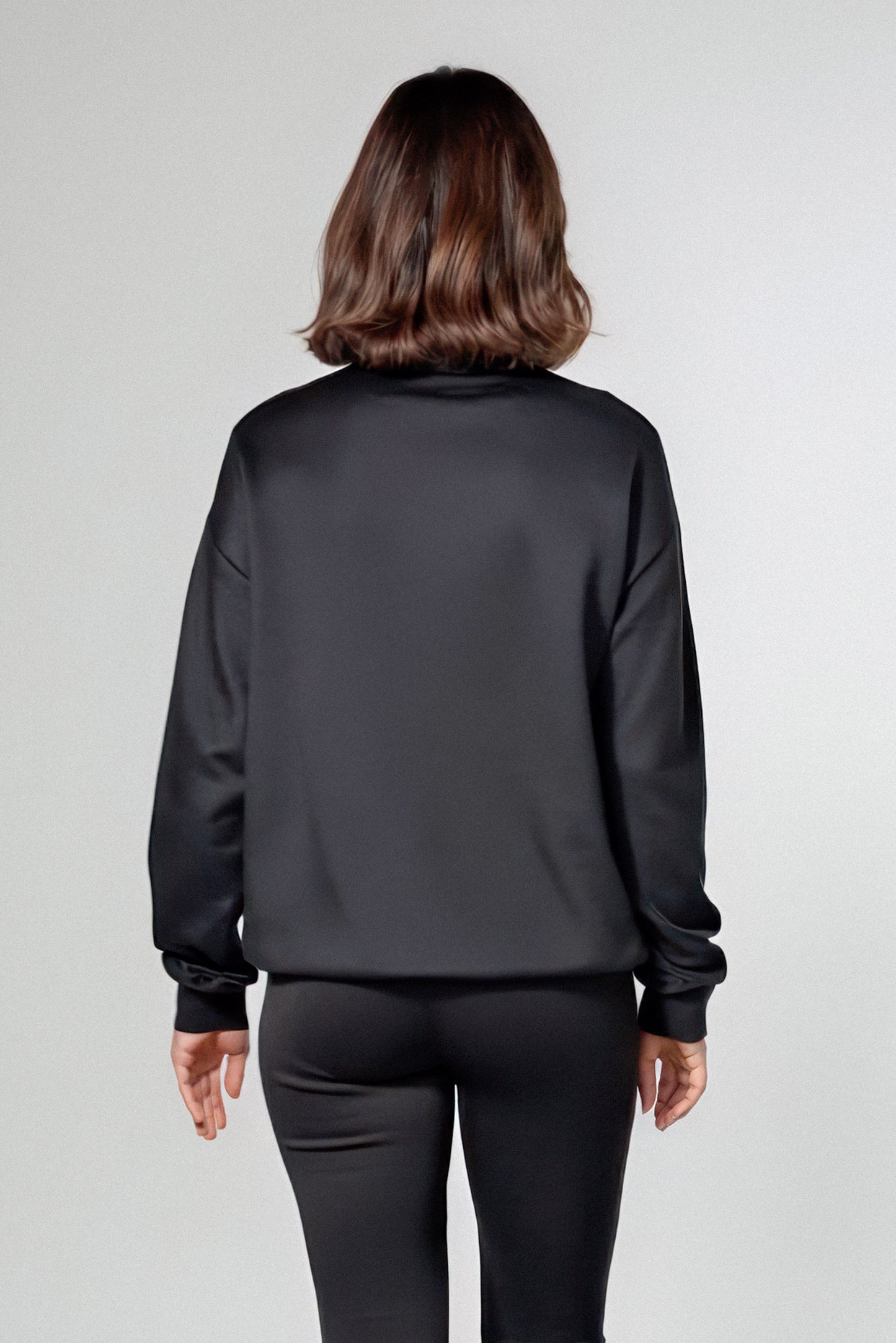 Mini Bama Softest Fleece Crewneck in Black