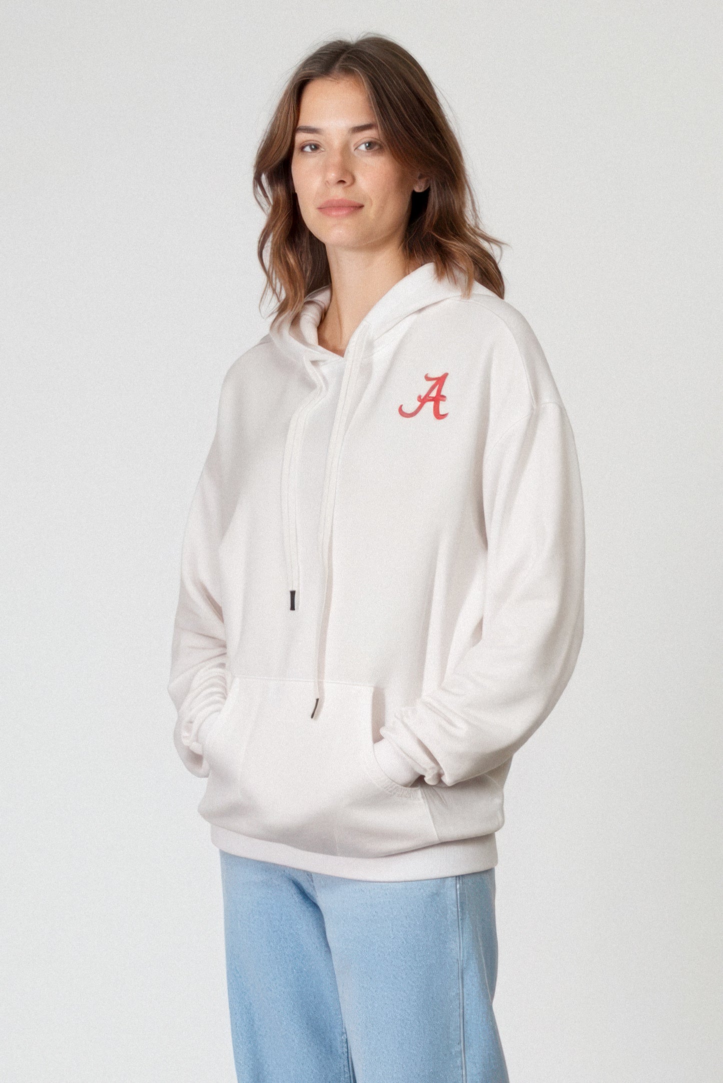 Logo Softest Fleece Hoodie in White