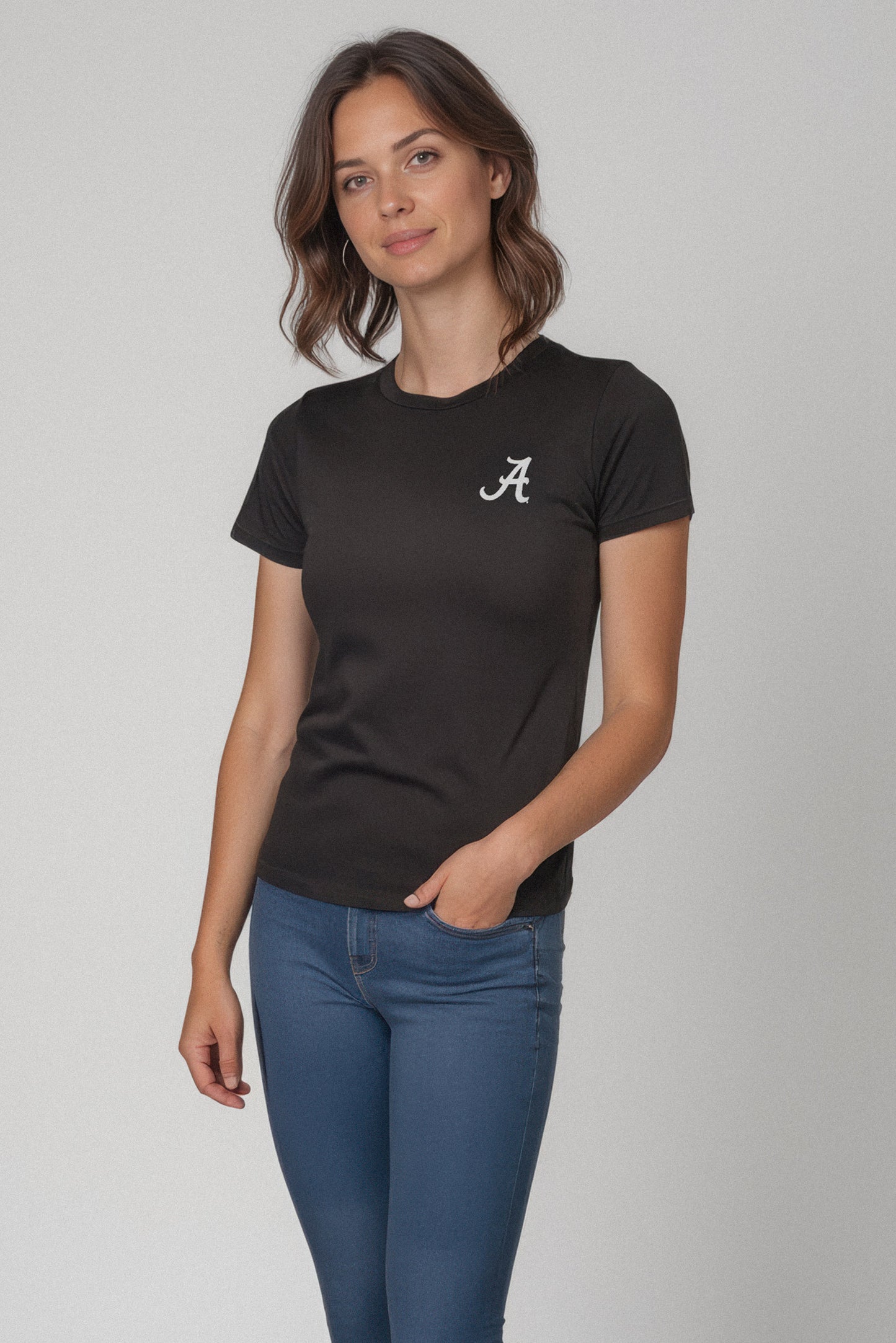 Logo Butter Soft Crew in Black