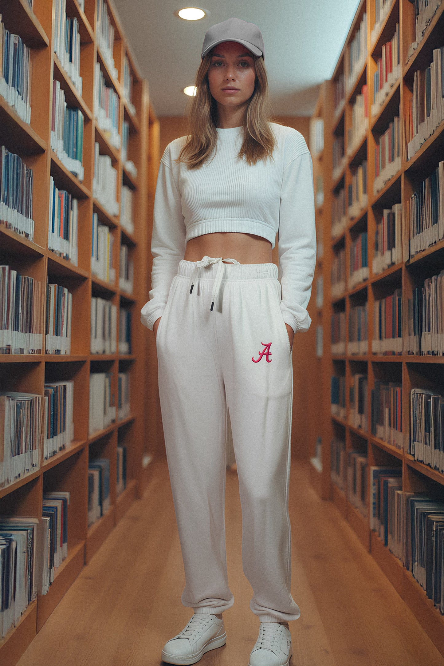 Logo Softest Fleece Jogger in White