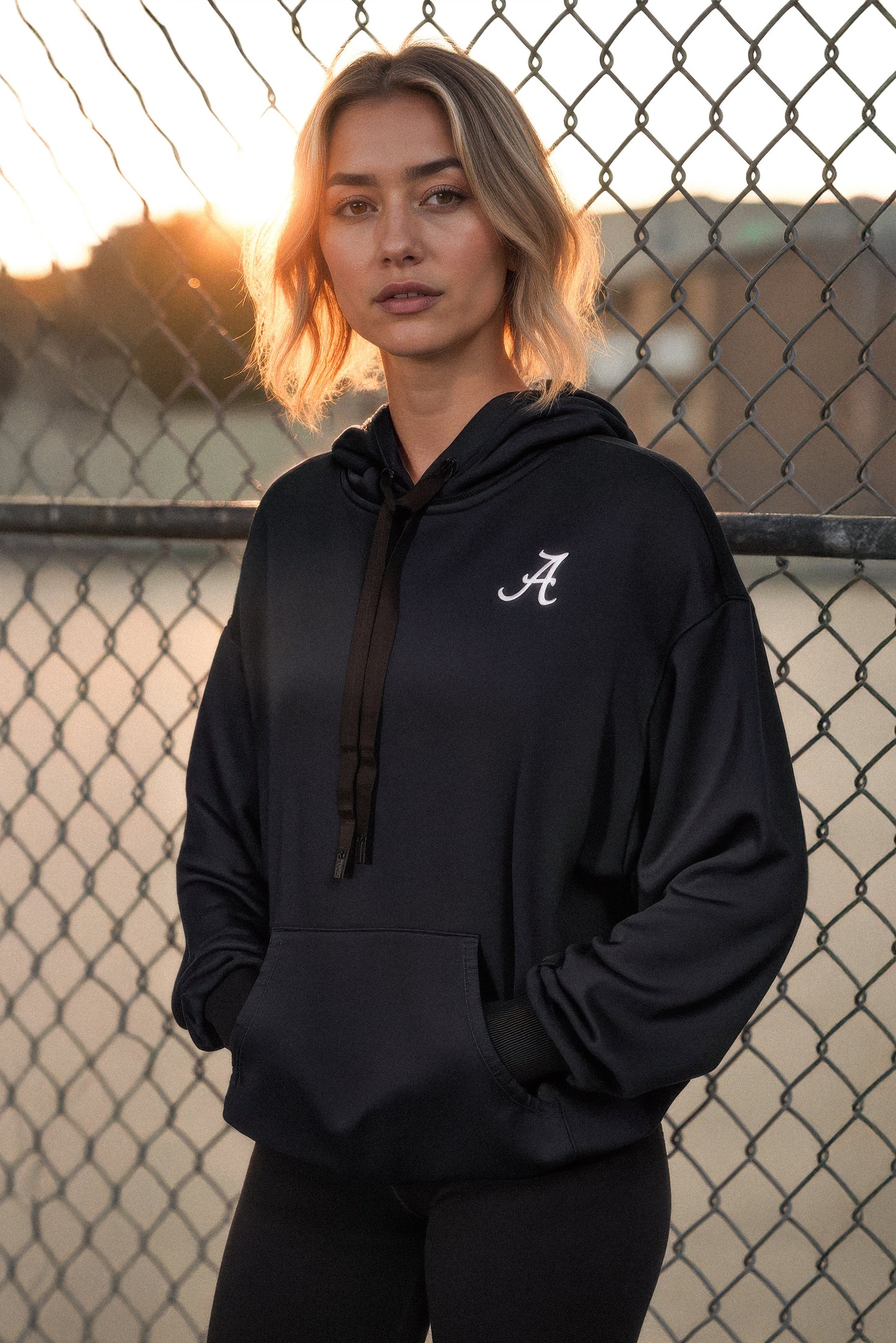 Logo Softest Fleece Hoodie in Black
