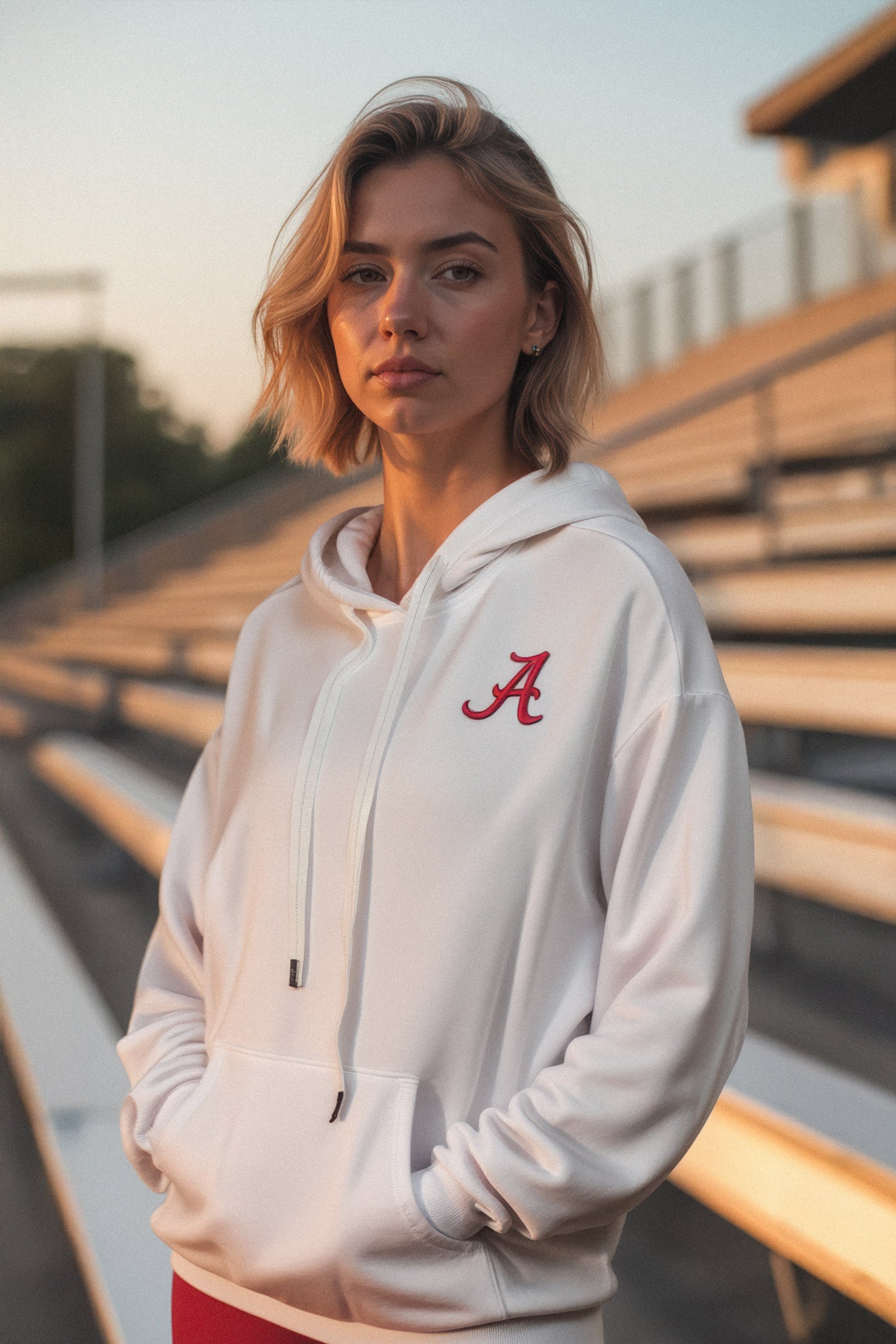 Logo Softest Fleece Hoodie in White