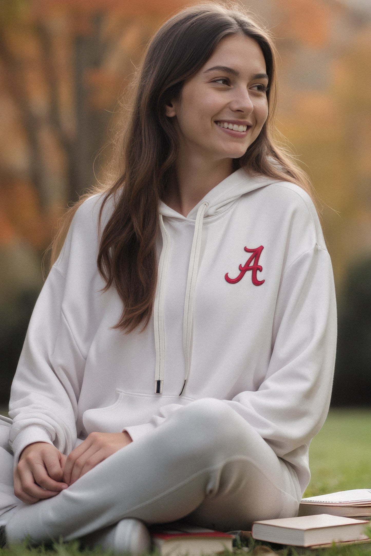 Logo Softest Fleece Hoodie in White