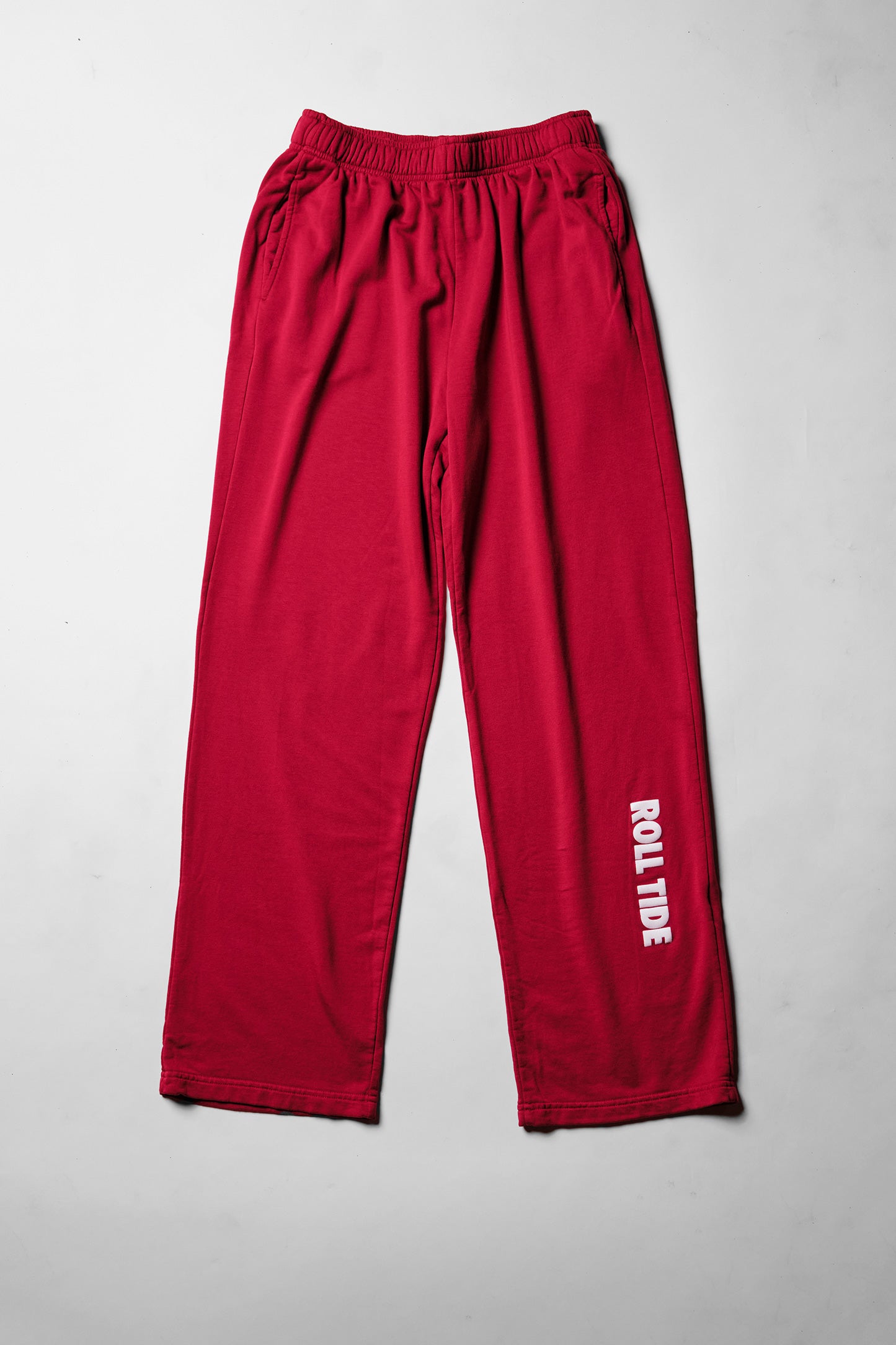 Roll Tide Softest Fleece Straight Leg Sweatpant in Crimson