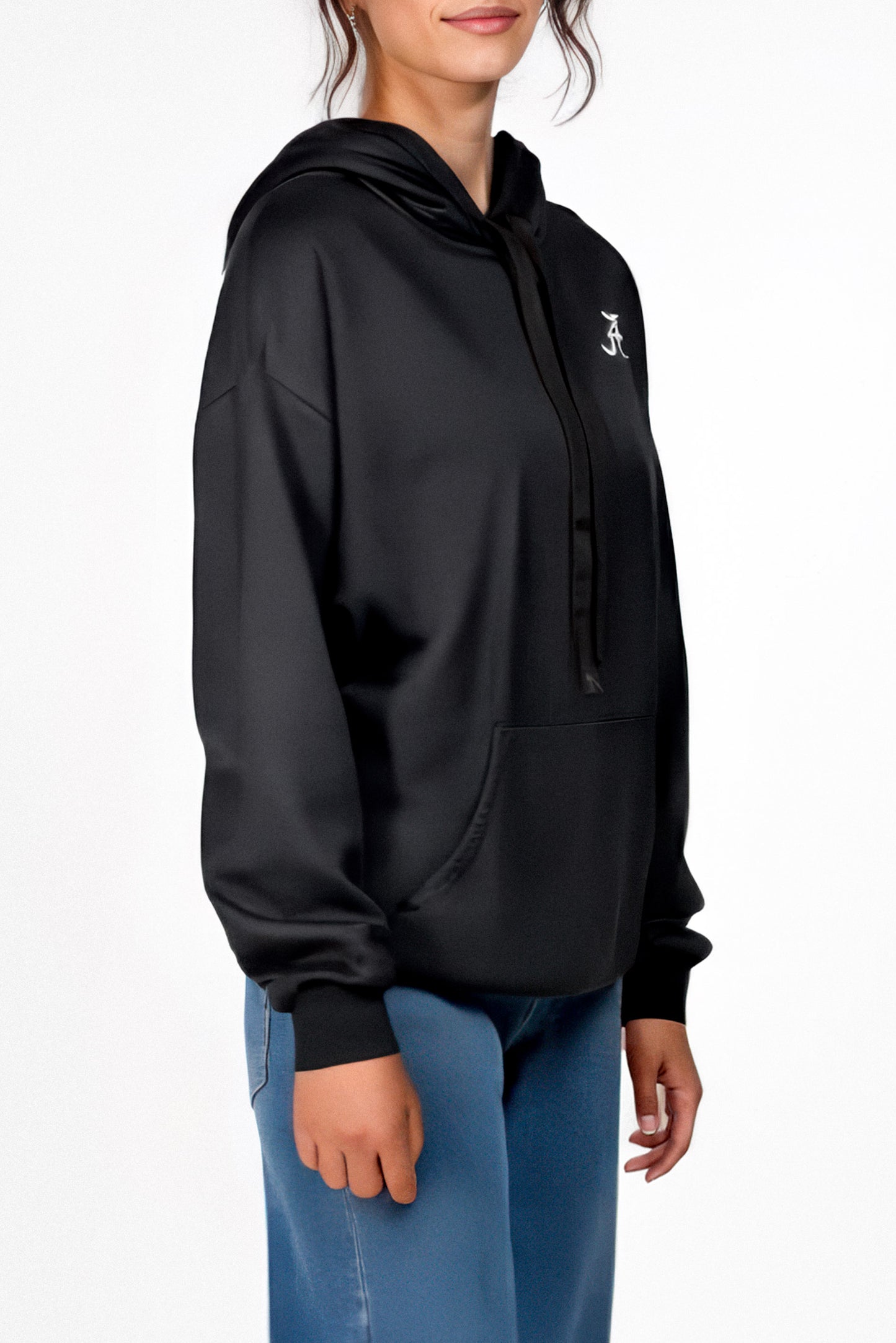 Logo Softest Fleece Hoodie in Black