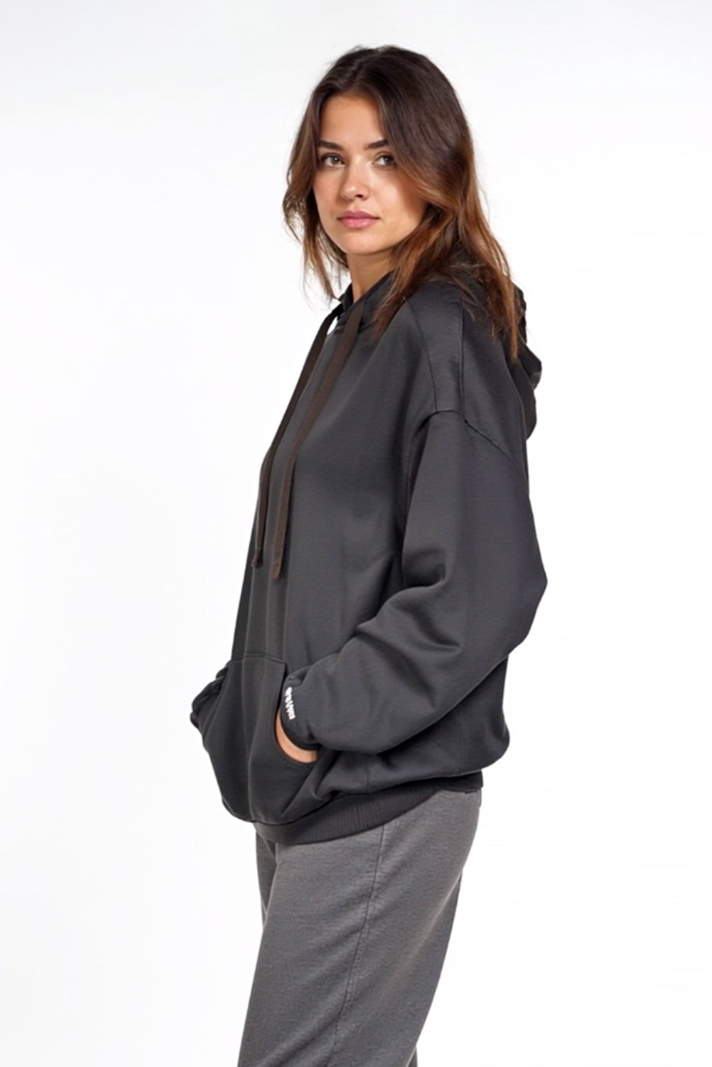 Mini Bama Softest Fleece Hoodie in Black