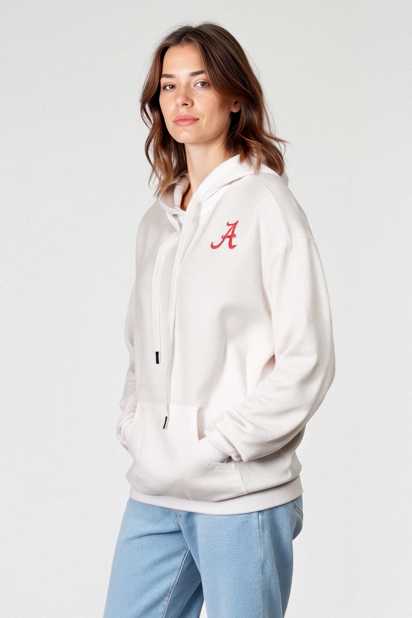 Logo Softest Fleece Hoodie in White