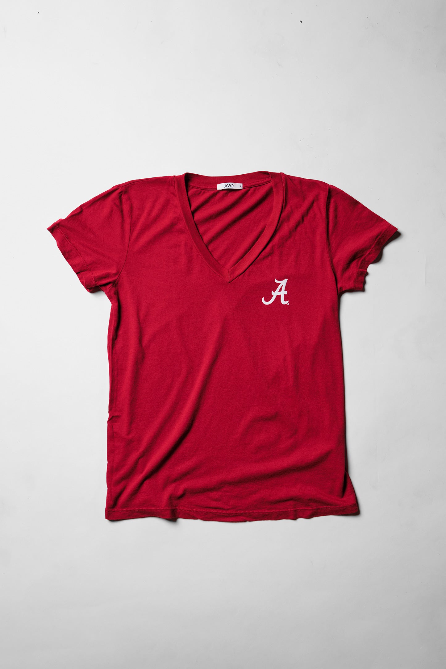 Logo Butter Soft V-Neck in Crimson