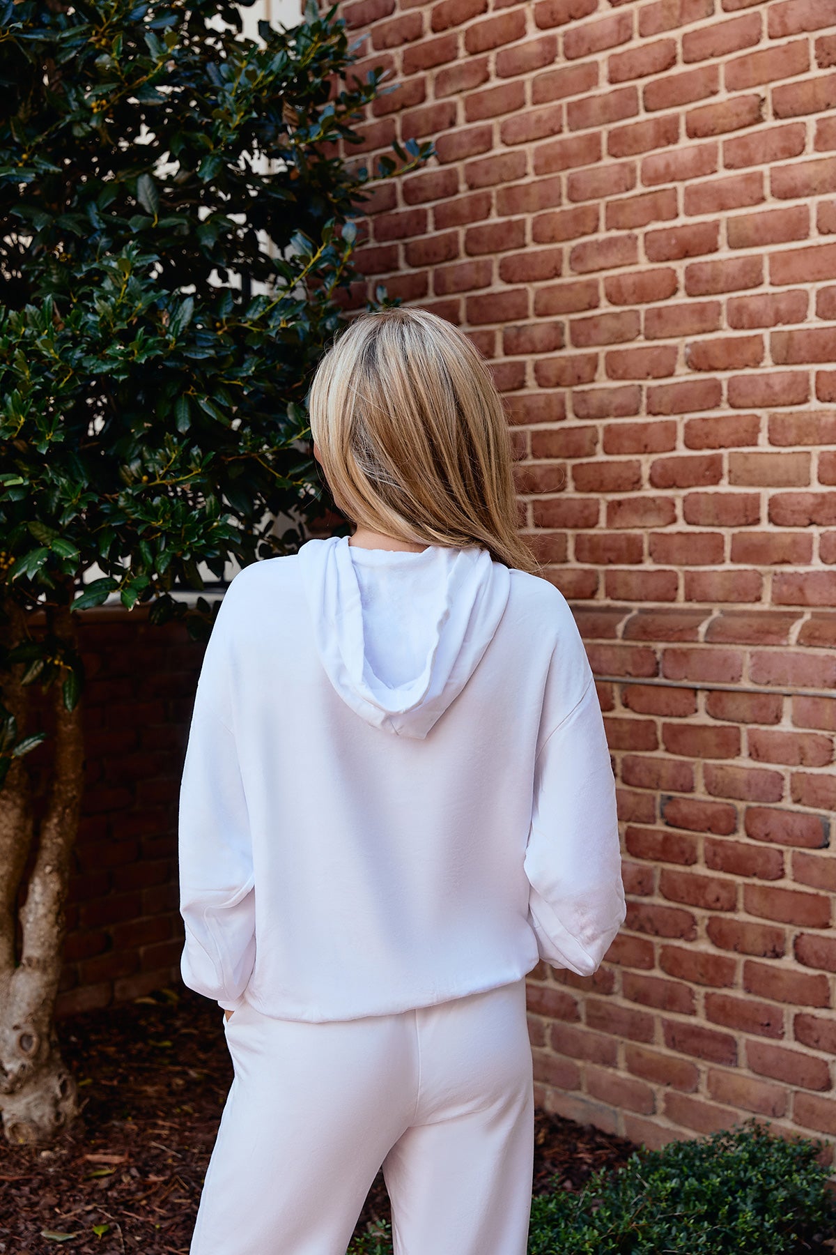 Logo Softest Fleece Hoodie in White