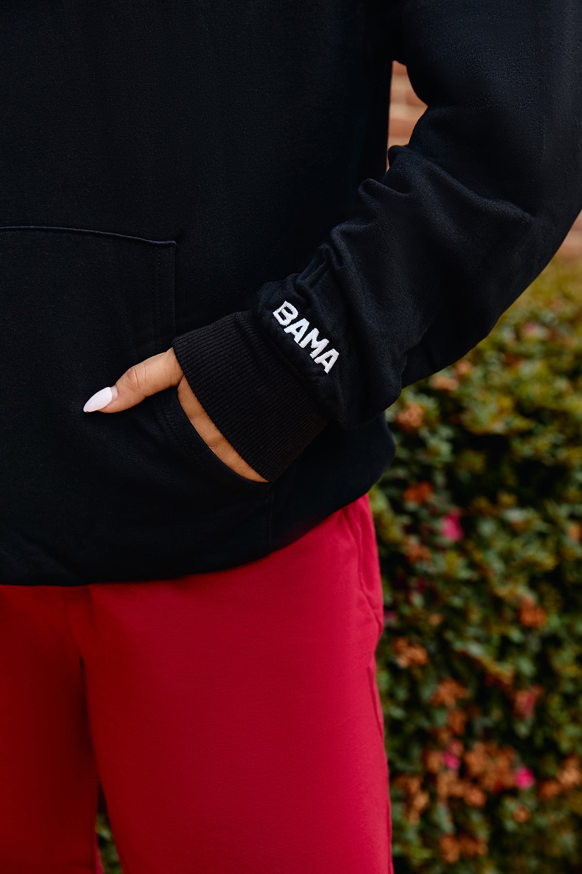 Mini Bama Softest Fleece Hoodie in Black