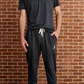 Logo Cloudknit Jogger Mens in Charcoal