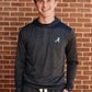 Logo Cloudknit Lounge Hoodie Mens in Charcoal