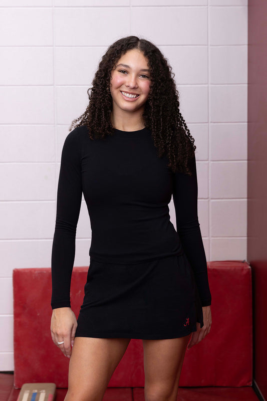 Logo Long Sleeve Zen Top Black