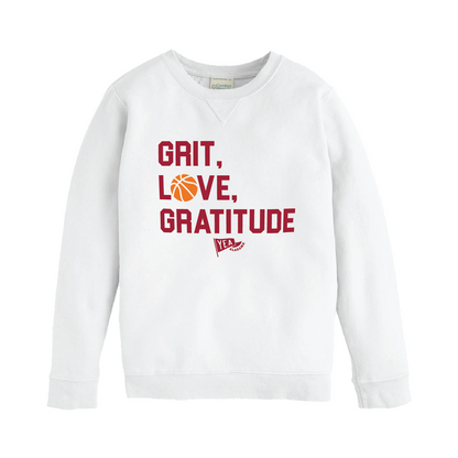 Grit, Love, Graditude Youth Crewneck