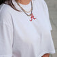 Logo Cloud Boxy Crop in White