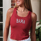 BAMA 2x1 Luxe Rib Tank in Crimson