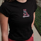 Vintage Logo Cloud Baby Tee in Black