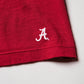 Mini Logo Butter Soft V-Neck in Crimson