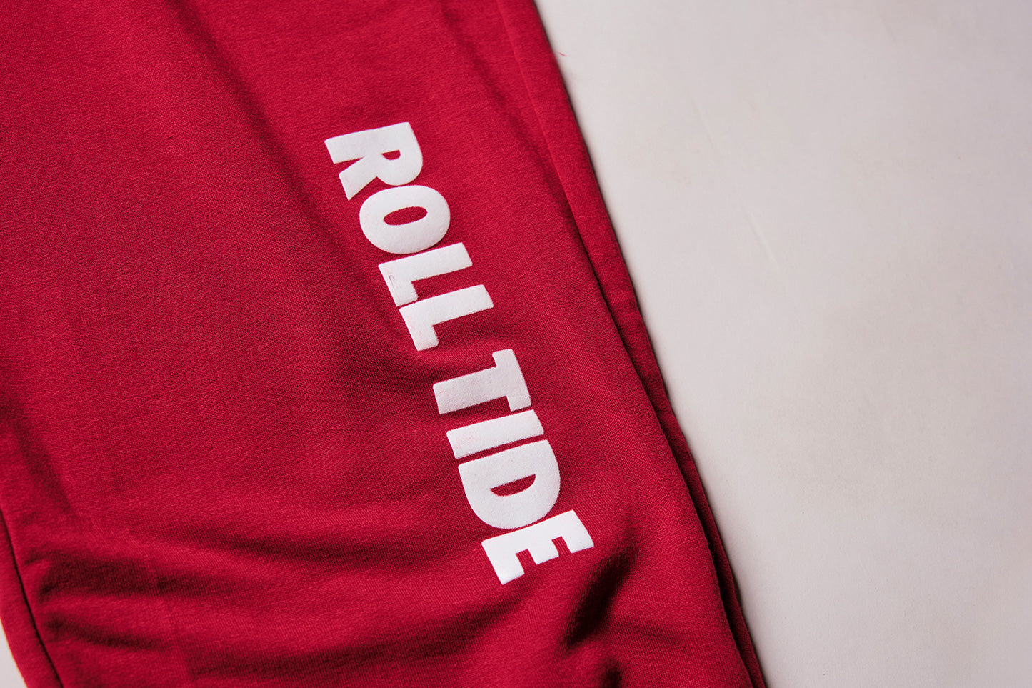 Roll Tide Softest Fleece Straight Leg Sweatpant in Crimson