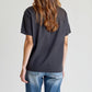 Mini Logo Butter Soft Boxy Crop in Black