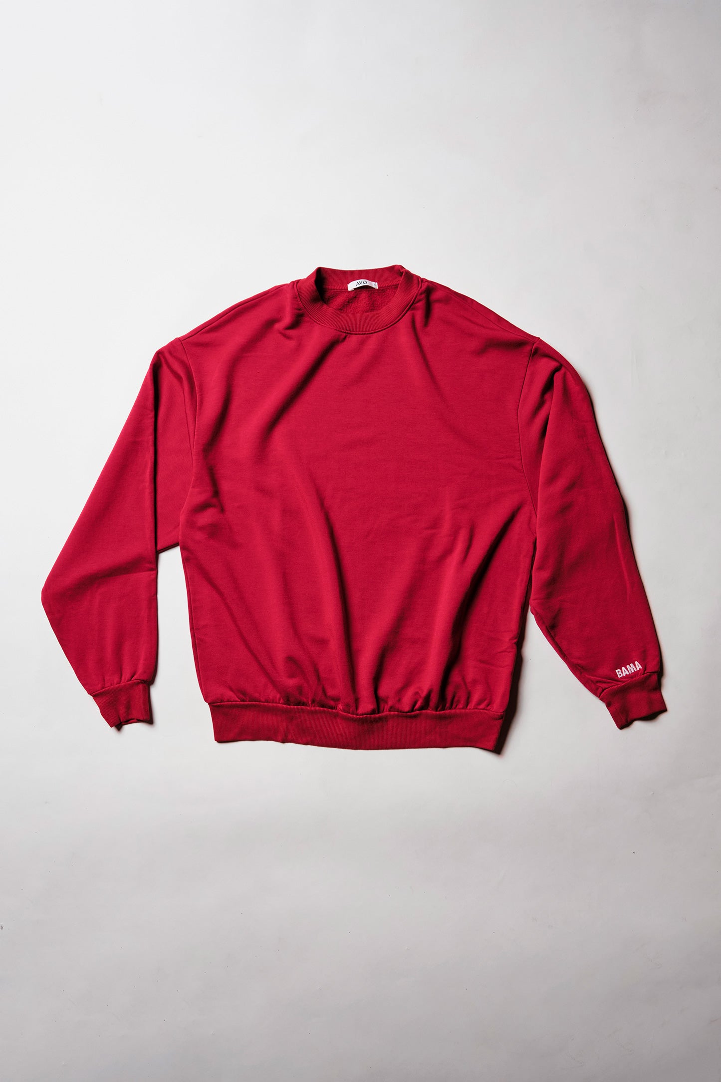 Mini Bama Softest Fleece Crewneck in Crimson