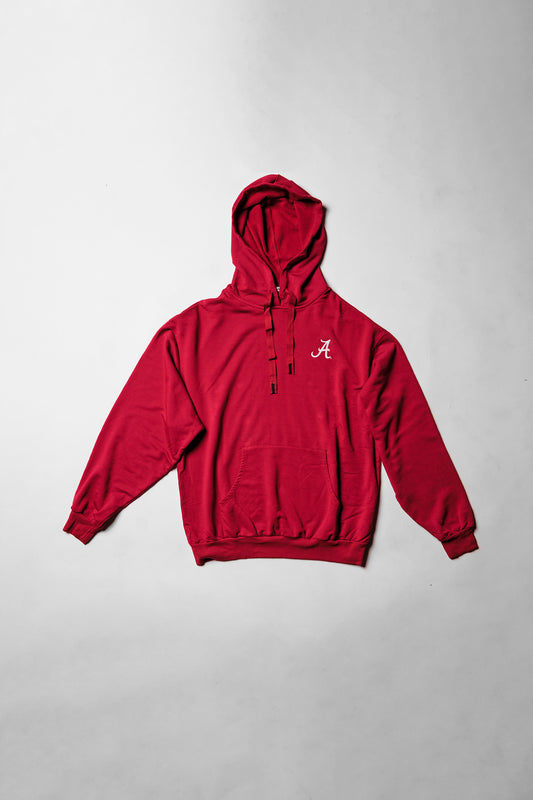 Logo Softest Fleece Hoodie in Crimson