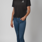 Logo Butter Soft Boxy Crop in Black