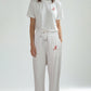 Logo Softest Fleece Straight Leg Sweatpant in White