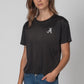 Logo Butter Soft Boxy Crop in Black