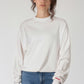 Mini Bama Softest Fleece Crewneck in White