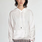 Mini Bama Softest Fleece Hoodie in White