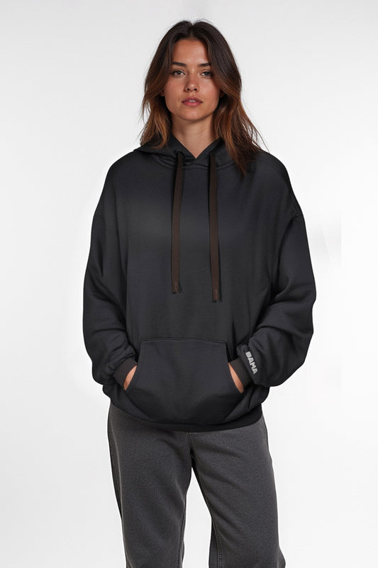 Mini Bama Softest Fleece Hoodie in Black