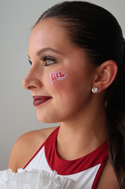 Yea Alabama Gameday Face Stickers