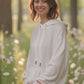 Mini Bama Softest Fleece Hoodie in White