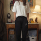 Logo Softest Fleece Straight Leg Sweatpant in Black