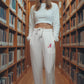 Logo Softest Fleece Jogger in White