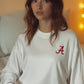 Logo Softest Fleece Crewneck in White